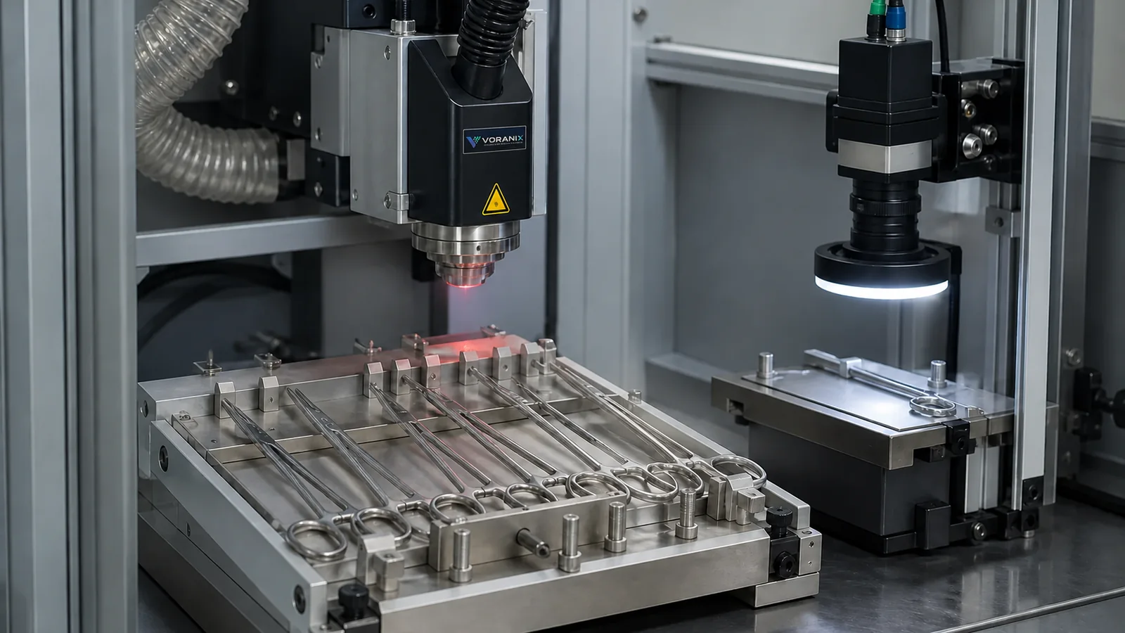 Surgical instrument UDI laser marking and vision verification application