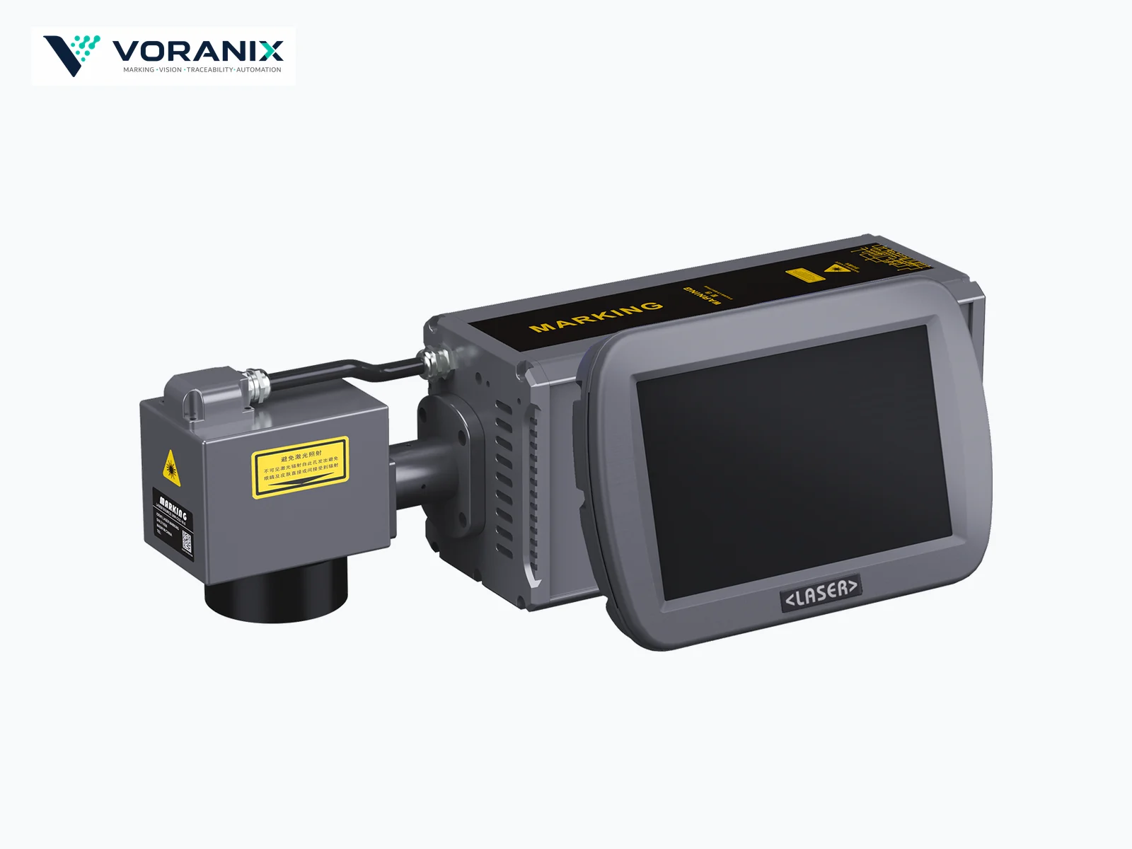 VORANIX fiber laser marking head and touchscreen controller